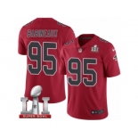 Youth Nike Atlanta Falcons #95 Jonathan Babineaux Limited Red Rush Super Bowl LI 51 NFL Jersey