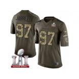 Youth Nike Atlanta Falcons #97 Grady Jarrett Limited Green Salute to Service Super Bowl LI 51 NFL Jersey