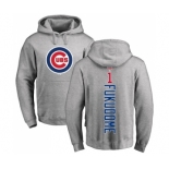 MLB Nike Chicago Cubs #1 Kosuke Fukudome Ash Backer Pullover Hoodie