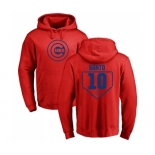 MLB Nike Chicago Cubs #10 Ron Santo Red RBI Pullover Hoodie