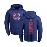 MLB Nike Chicago Cubs #10 Ron Santo Royal Blue Backer Pullover Hoodie