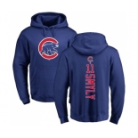 MLB Nike Chicago Cubs #11 Drew Smyly Royal Blue Backer Pullover Hoodie