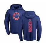 MLB Nike Chicago Cubs #21 Sammy Sosa Royal Blue Backer Pullover Hoodie