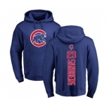 MLB Nike Chicago Cubs #23 Ryne Sandberg Royal Blue Backer Pullover Hoodie