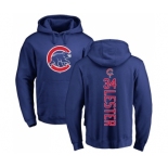 MLB Nike Chicago Cubs #34 Jon Lester Royal Blue Backer Pullover Hoodie