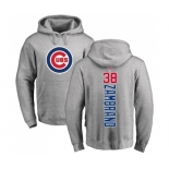 MLB Nike Chicago Cubs #38 Carlos Zambrano Ash Backer Pullover Hoodie