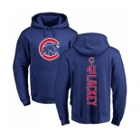 MLB Nike Chicago Cubs #41 John Lackey Royal Blue Backer Pullover Hoodie