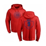 MLB Nike Chicago Cubs #9 Javier Baez Red RBI Pullover Hoodie