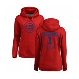 MLB Women's Nike Chicago Cubs #1 Kosuke Fukudome Red RBI Pullover Hoodie