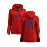 MLB Women's Nike Chicago Cubs #17 Kris Bryant Red RBI Pullover Hoodie