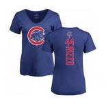 MLB Women's Nike Chicago Cubs #44 Anthony Rizzo Royal Blue Backer T-Shirt