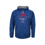 Men's Chicago Cubs Royal 2015 Playoff On Field Take October Streak Fleece Hoodie