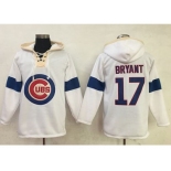 hicago Cubs #17 Kris Bryant White Pullover MLB Hoodie