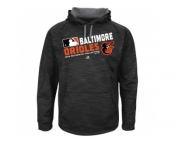 Men's Baltimore Orioles Big & Tall On-Field Black Team Choice Streak Therma Base Fleece Hoodie