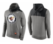 Men's Baltimore Orioles Nike Gray Cooperstown Collection Hybrid Pullover Hoodie