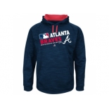 Men's Atlanta Braves Authentic Collection Navy Team Choice Streak Hoodie