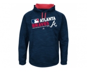 Men's Atlanta Braves Authentic Collection Navy Team Choice Streak Hoodie