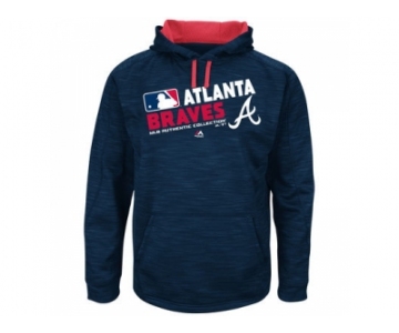 Men's Atlanta Braves Authentic Collection Navy Team Choice Streak Hoodie