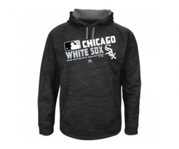 Men's Chicago White Sox Big & Tall On-Field Black Team Choice Streak Therma Base Fleece Hoodie