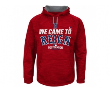 Men's Boston Red Sox Red 2016 Postseason Authentic Collection Came To Reign Streak Hoodie