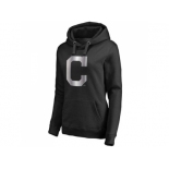 Women's Cleveland Indians Platinum Collection Pullover Hoodie Black