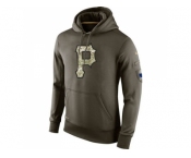 Men''s Pittsburgh Pirates Nike Olive Salute To Service KO Performance Hoodie