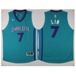 Charlotte Hornets #7 Jeremy Lin Teal Stitched NBA Jersey