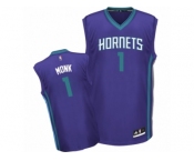 Men Adidas Charlotte Hornets #1 Malik Monk Swingman Purple Alternate NBA Jersey