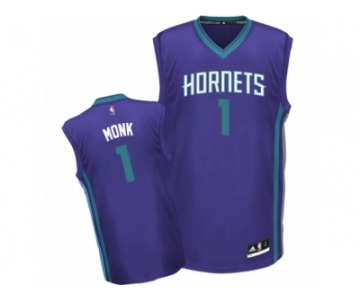 Men Adidas Charlotte Hornets #1 Malik Monk Swingman Purple Alternate NBA Jersey