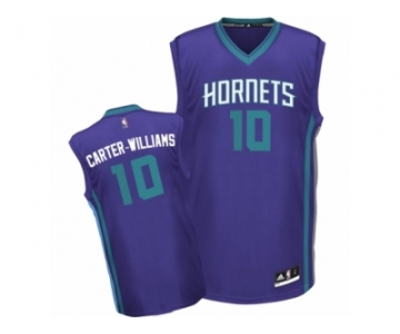 Men Adidas Charlotte Hornets #10 Michael Carter-Williams Authentic Purple Alternate NBA Jersey