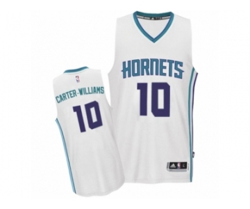 Men Adidas Charlotte Hornets #10 Michael Carter-Williams Authentic White Home NBA Jersey