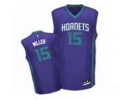 Men's Adidas Charlotte Hornets #15 Percy Miller Authentic Purple Alternate NBA Jersey