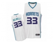 Men's Adidas Charlotte Hornets #33 Marco Belinelli Swingman White Home NBA Jersey