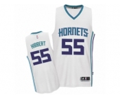 Men's Adidas Charlotte Hornets #55 Roy Hibbert Swingman White Home NBA Jersey