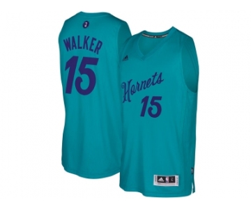 Men's Charlotte Hornets #15 Kemba Walker Teal 2016 Christmas Day NBA Swingman Jersey