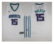 Revolution 30 Charlotte Hornets #15 Kemba Walker White Stitched NBA Jersey