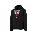 Adidas Chicago Bulls Black Logo Pullover Hoodie Sweatshirt