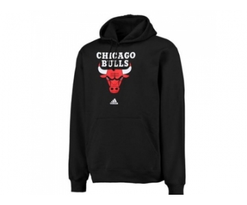 Adidas Chicago Bulls Black Logo Pullover Hoodie Sweatshirt