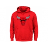 Chicago Bulls Majestic Current Logo Tech Patch Red Pullover Hoodie