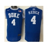 Duke Blue Devils #4 J.J. Redick Blue Basketball New Stitched NCAA Jersey