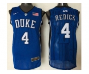 Duke Blue Devils #4 J.J. Redick Blue Basketball Stitched NCAA Jersey