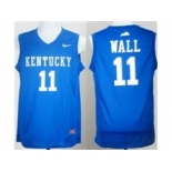 Kentucky Wildcats #11 John Wall Royal Blue College Basketball Jersey