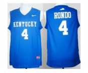 Kentucky Wildcats #4 Rajon Rondo Royal Blue College Basketball