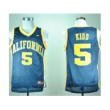 NBA NCAA California Golden Bears Jason Kidd #5 Navy Blue College Jersey