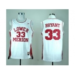 NBA NCAA Lower Merion High School Kobe Bryant #33 white Throwback Jersey