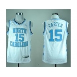 NBA NCAA North Carolina Tar Heels Vince Carter #15 College white