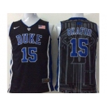 NCAA Blue Devils #15 Jahlil Okafor Black Basketball Stitched Jerseys