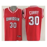 NCAA Davidson Wildcats #30 Curry red Basketball Stitched Jerseys