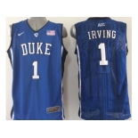 NCAA Duke Blue Devils #1 Irving blue Basketball Jerseys