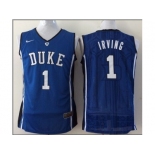 NCAA Duke Blue Devils #1 Irving blue Basketball Stitched Jerseys